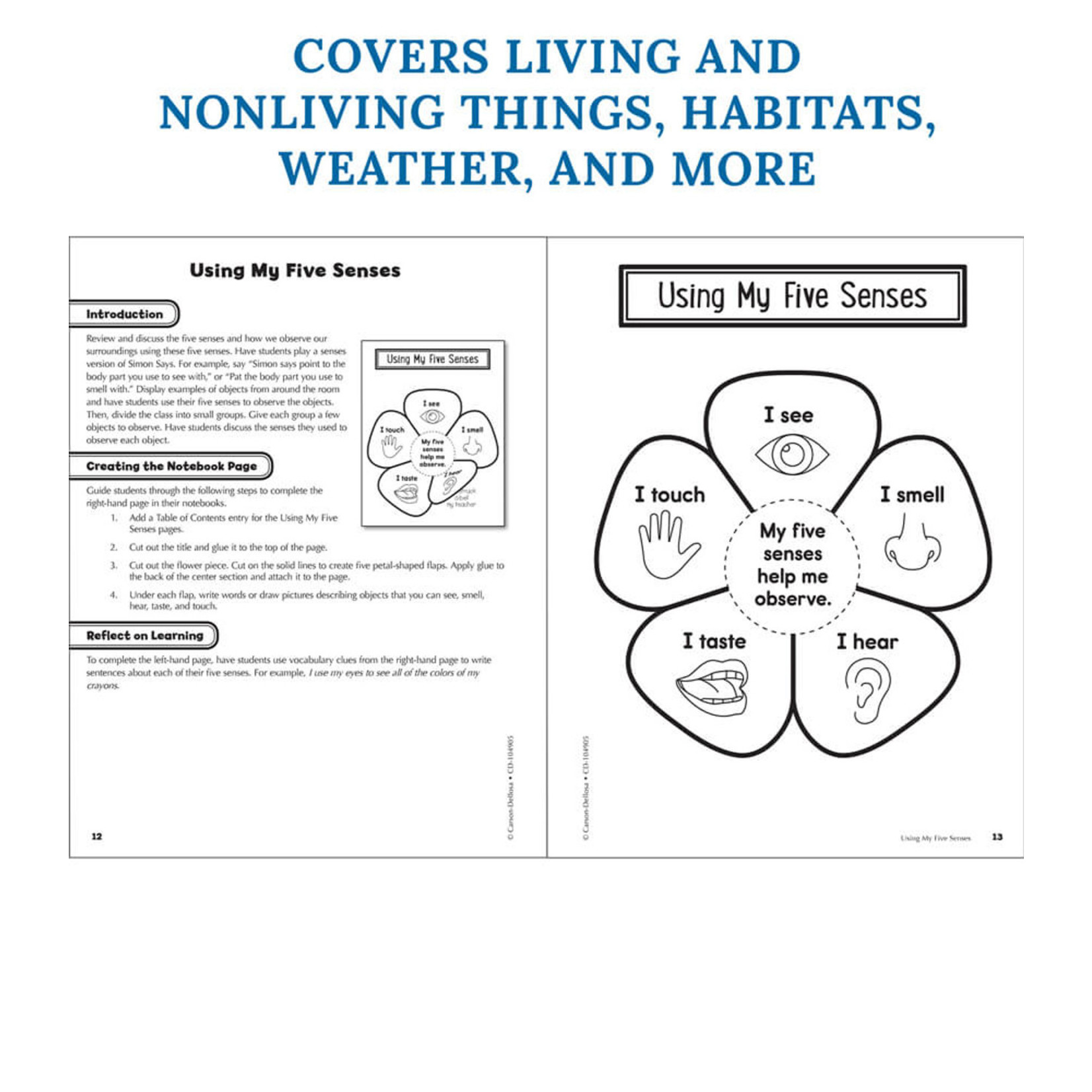 CARSON DELLOSA PUBLISHING CO Interactive Notebooks: Science Resource Book Grade 1