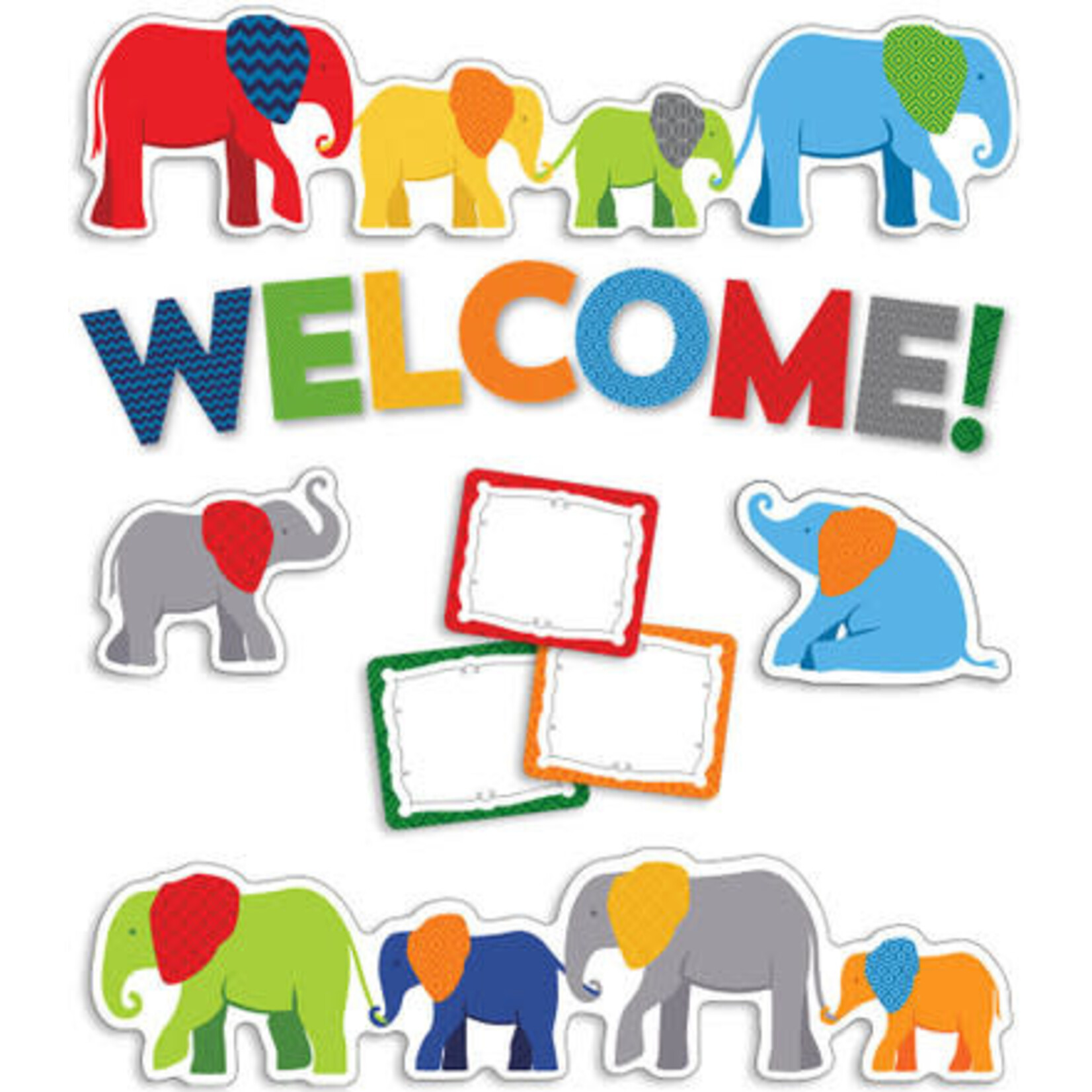 CARSON DELLOSA PUBLISHING CO Parade of Elephants Welcome Mini Bulletin Board Set