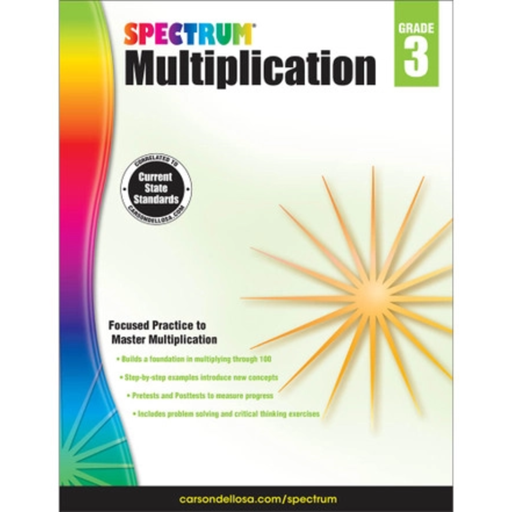 CARSON DELLOSA PUBLISHING CO Spectrum Multiplication Workbook Grade 3