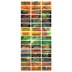 CARSON DELLOSA PUBLISHING CO 48 Life Science Testing Words Mini Bulletin Board Set Grade 5-8