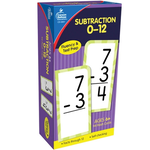 CARSON DELLOSA PUBLISHING CO Subtraction 0-12 Flash Cards Grade 1-3