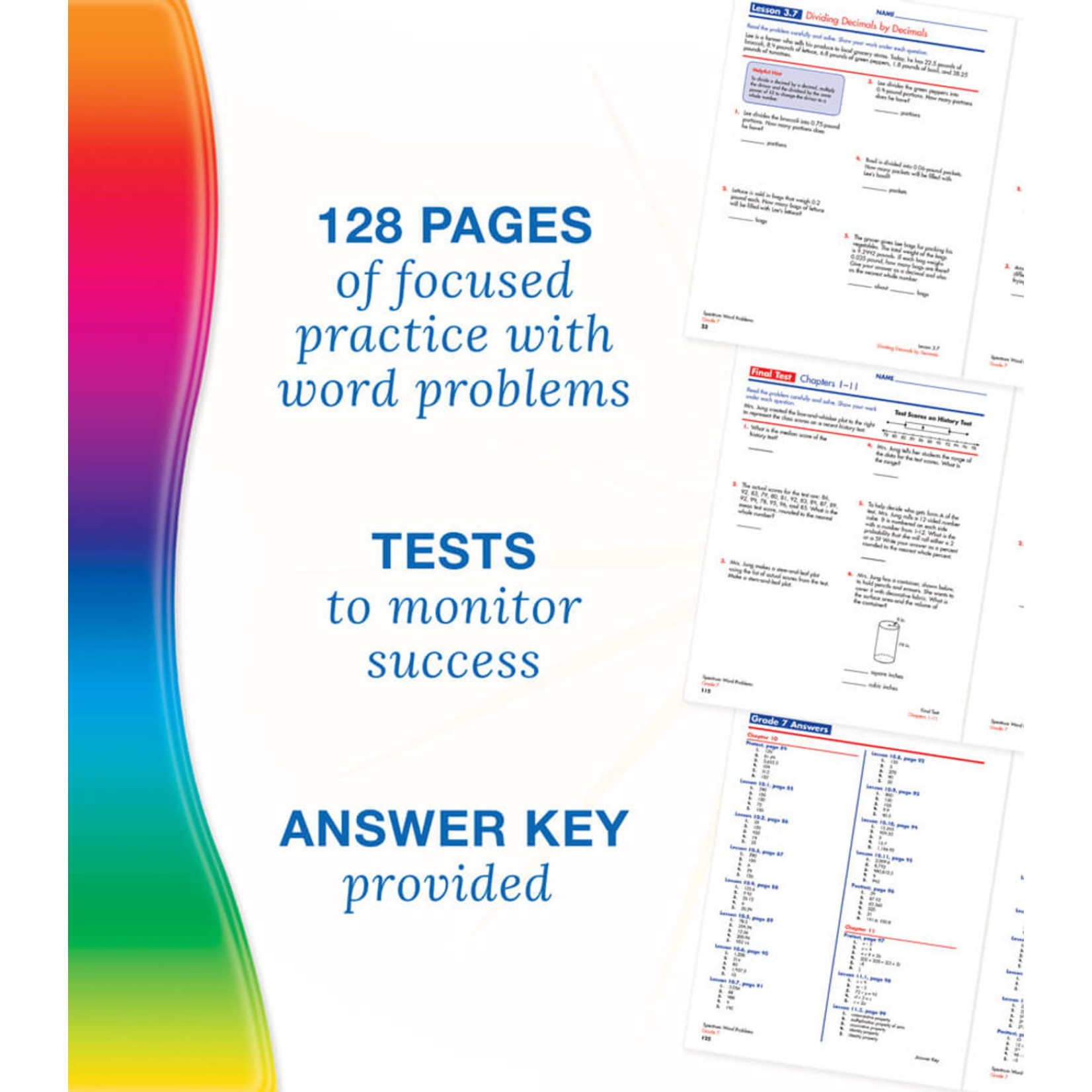CARSON DELLOSA PUBLISHING CO Spectrum Word Problems Workbook Grade 7