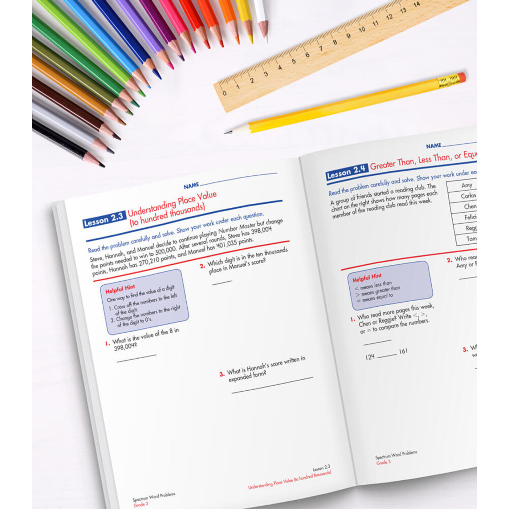 CARSON DELLOSA PUBLISHING CO Spectrum Word Problems Workbook Grade 3