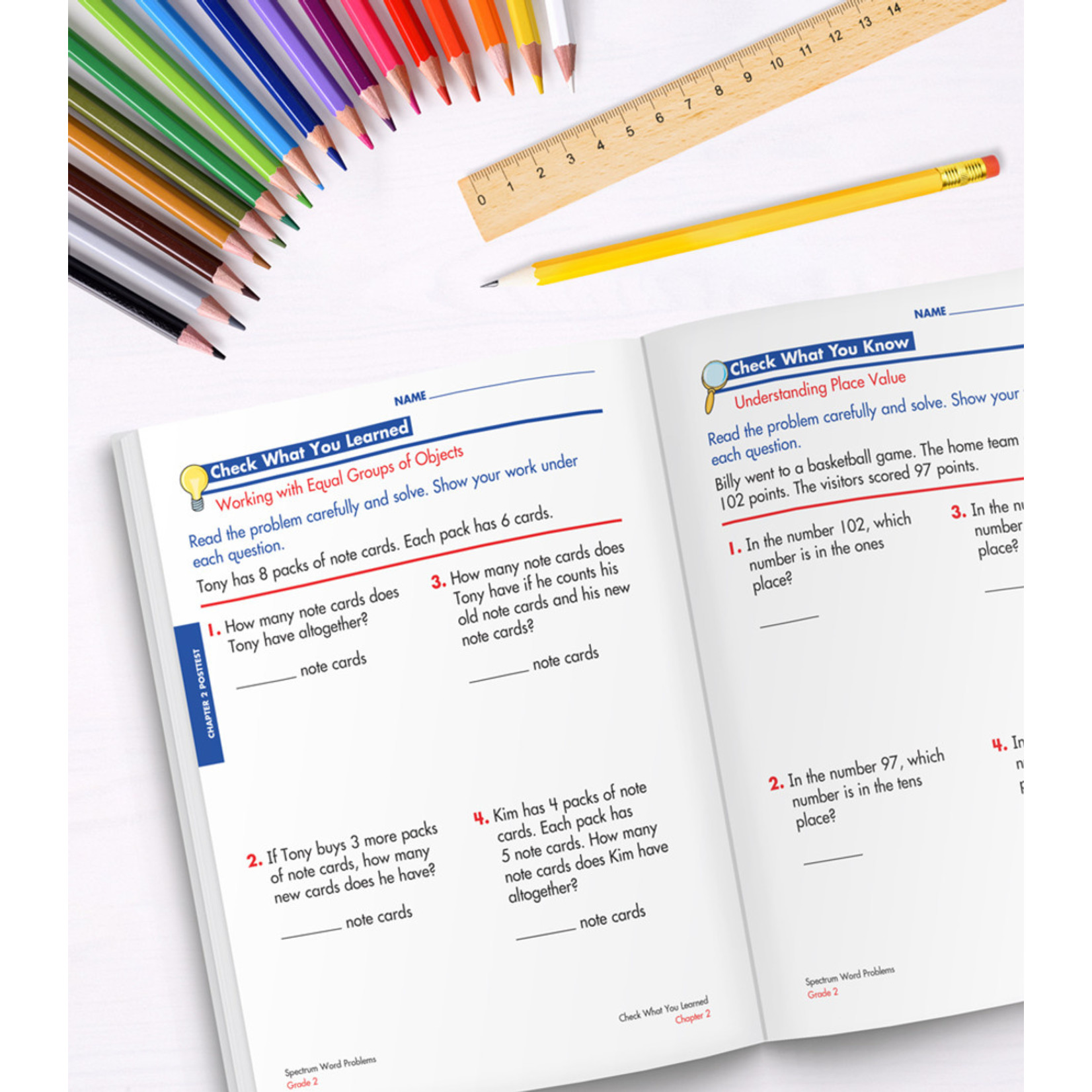 CARSON DELLOSA PUBLISHING CO Spectrum Word Problems Workbook Grade 2