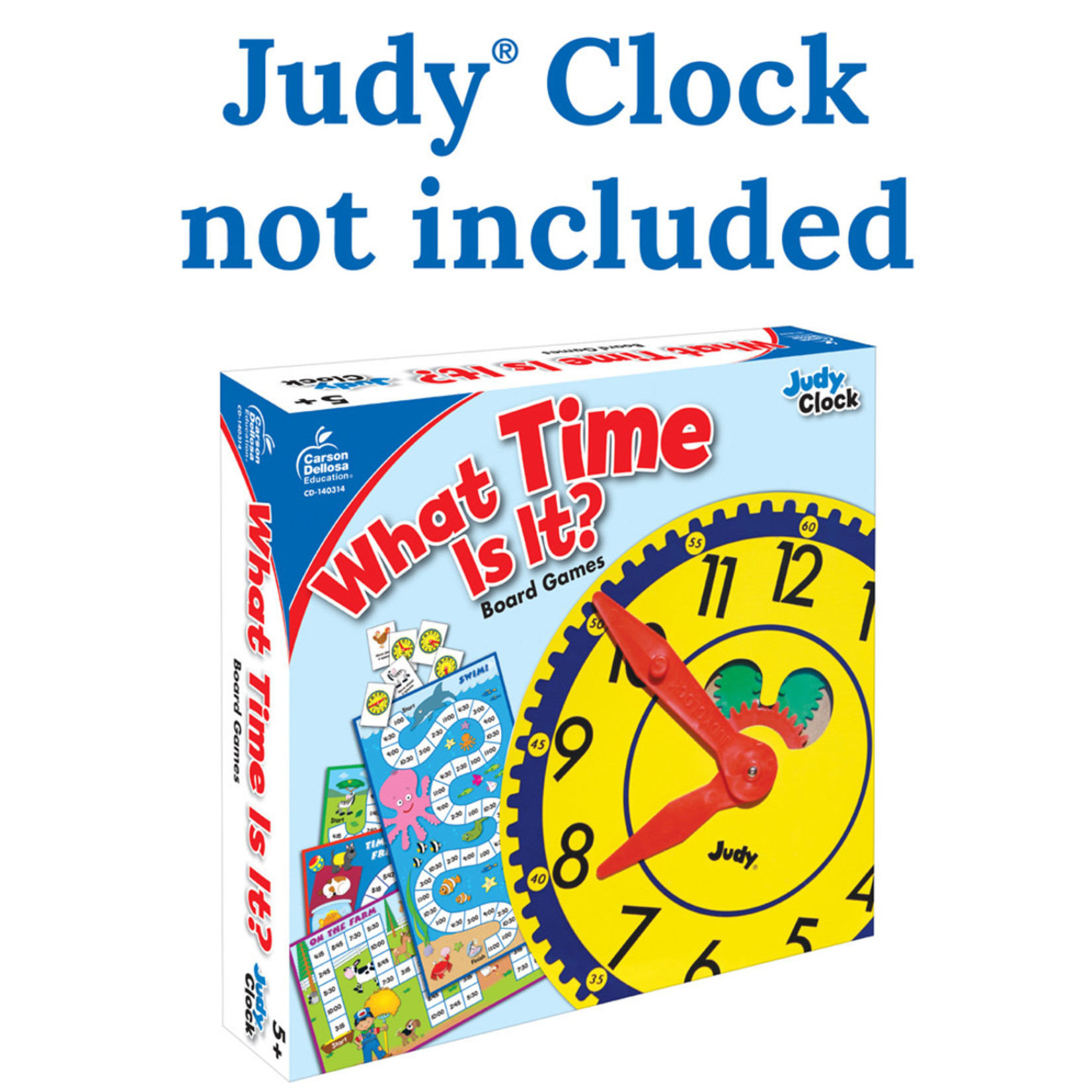 CARSON DELLOSA PUBLISHING CO What Time Is It? Board Game Grade K-3