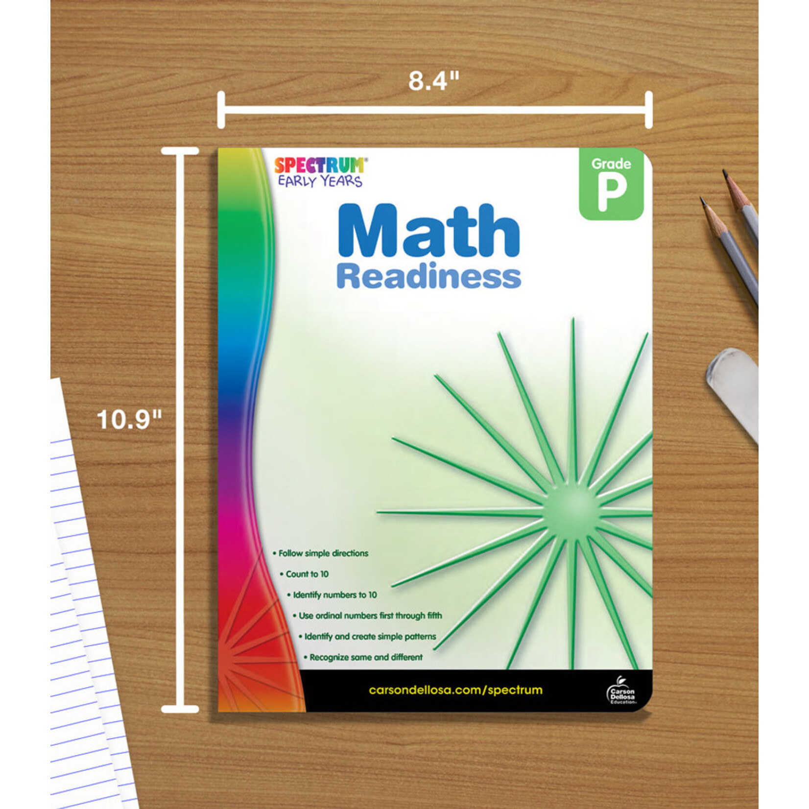 CARSON DELLOSA PUBLISHING CO Spectrum Early Years Math Readiness Workbook Grade PK