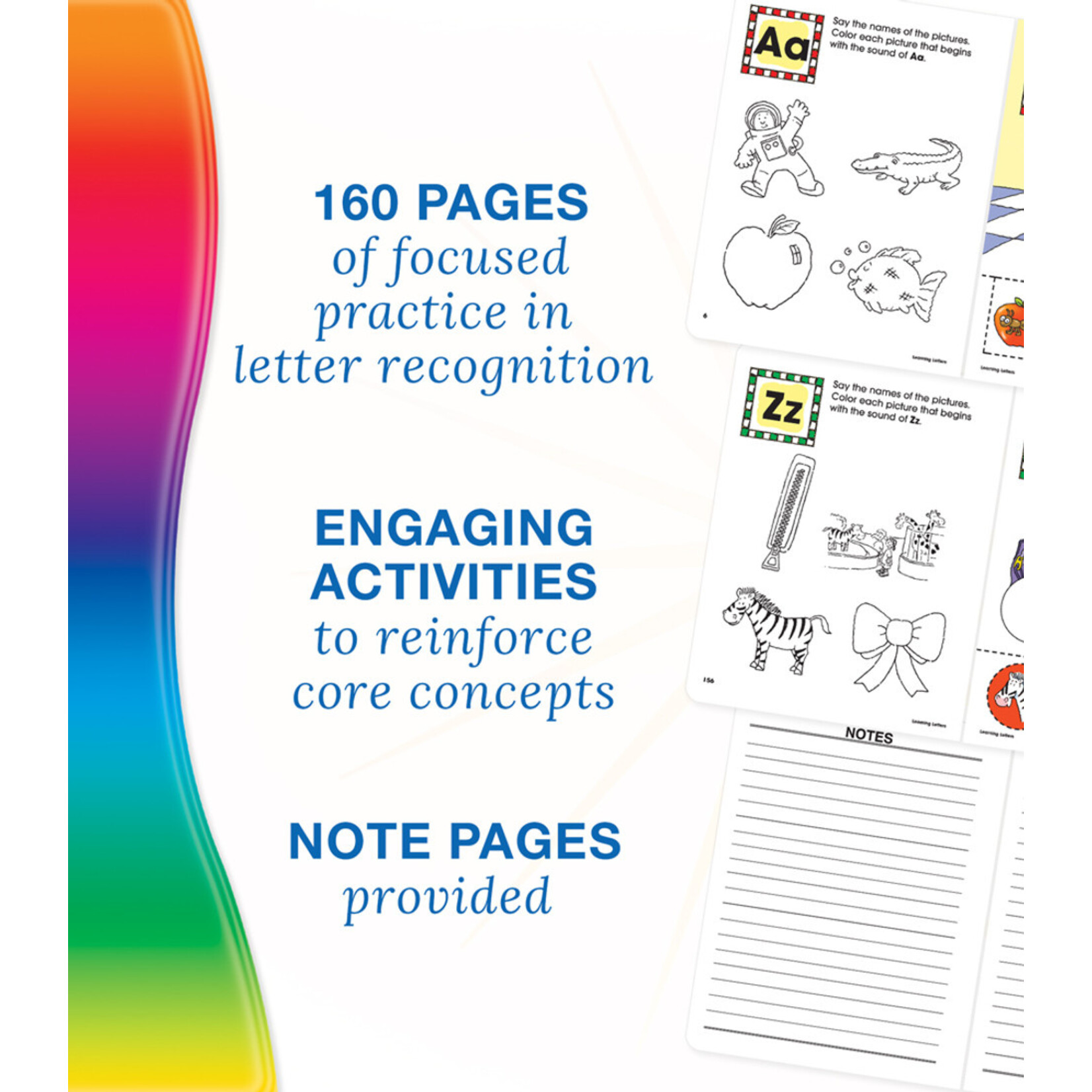 CARSON DELLOSA PUBLISHING CO Spectrum Early Years Learning Letters Workbook Grade PK