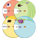 CARSON DELLOSA PUBLISHING CO Word Wheels: Ending Blends Curriculum Cut-Outs Grade 1-2