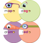 CARSON DELLOSA PUBLISHING CO Word Wheels: Word Families Curriculum Cut-Outs Grade K-2