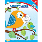 CARSON DELLOSA PUBLISHING CO Math Activity Cards for School and Home Resource Book Grade 2