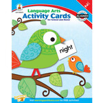 CARSON DELLOSA PUBLISHING CO Language Arts Activity Cards for School and Home Resource Book Grade 2
