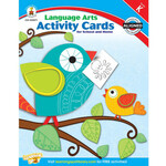 CARSON DELLOSA PUBLISHING CO Language Arts Activity Cards for School and Home Resource Book Grade K