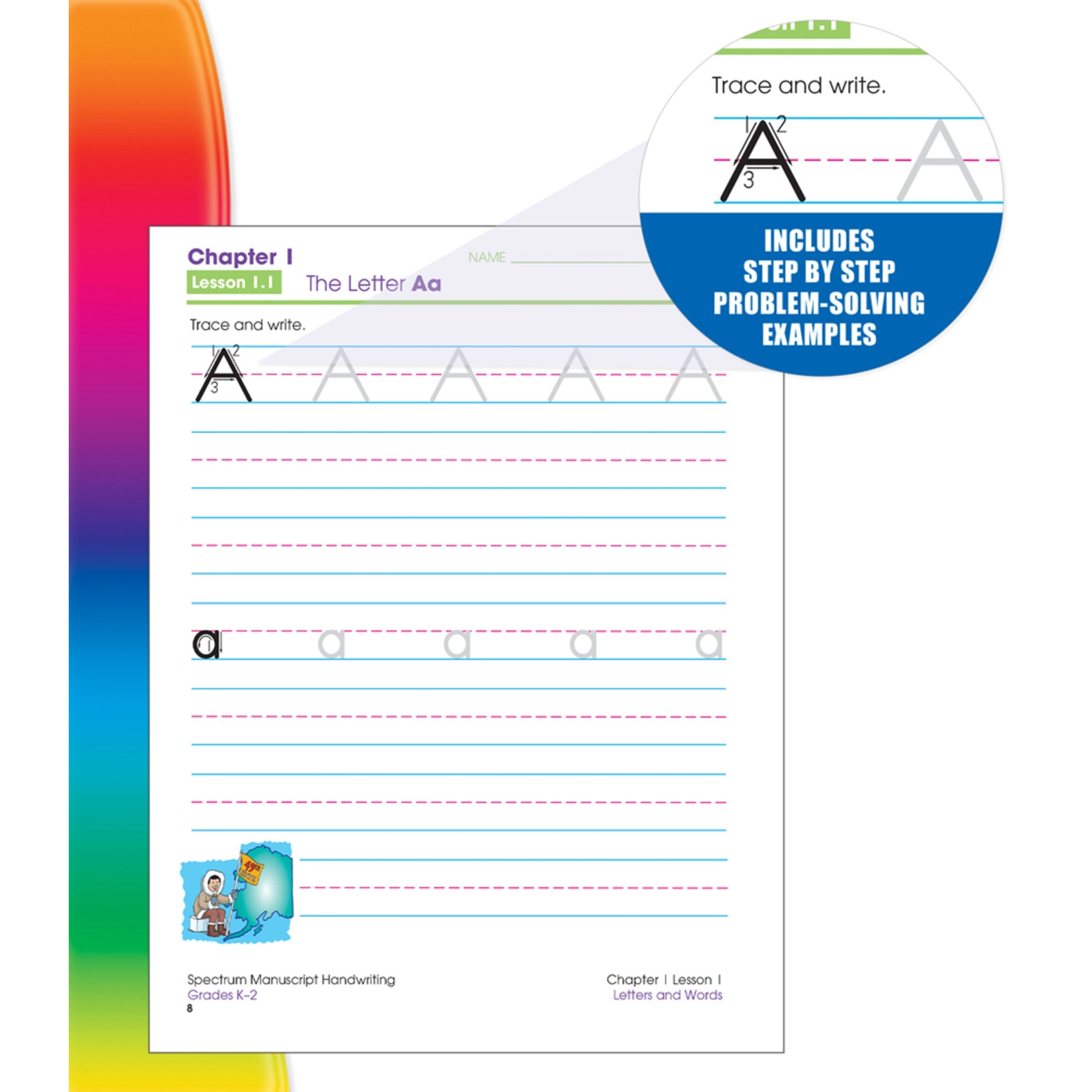 CARSON DELLOSA PUBLISHING CO Spectrum Manuscript Handwriting Workbook Grade K-2