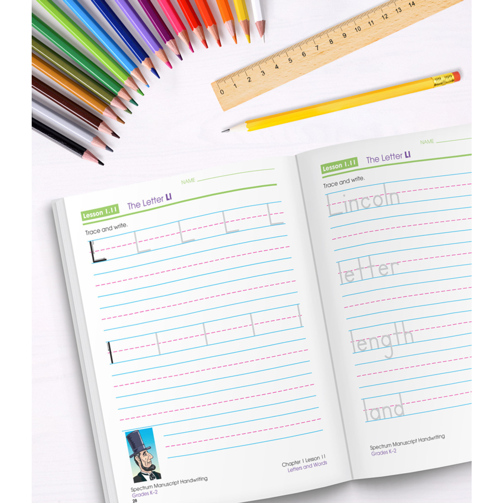CARSON DELLOSA PUBLISHING CO Spectrum Manuscript Handwriting Workbook Grade K-2