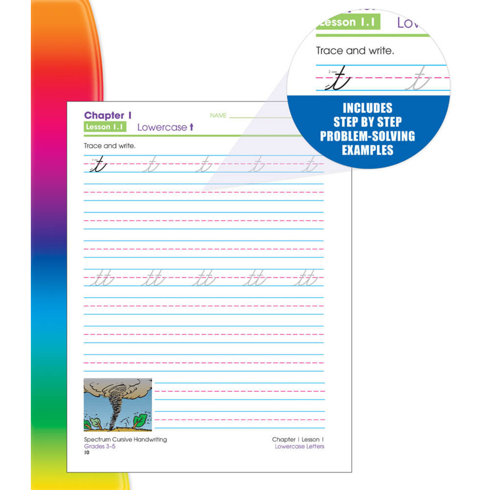 CARSON DELLOSA PUBLISHING CO Spectrum Cursive Handwriting Workbook Grade 3-5