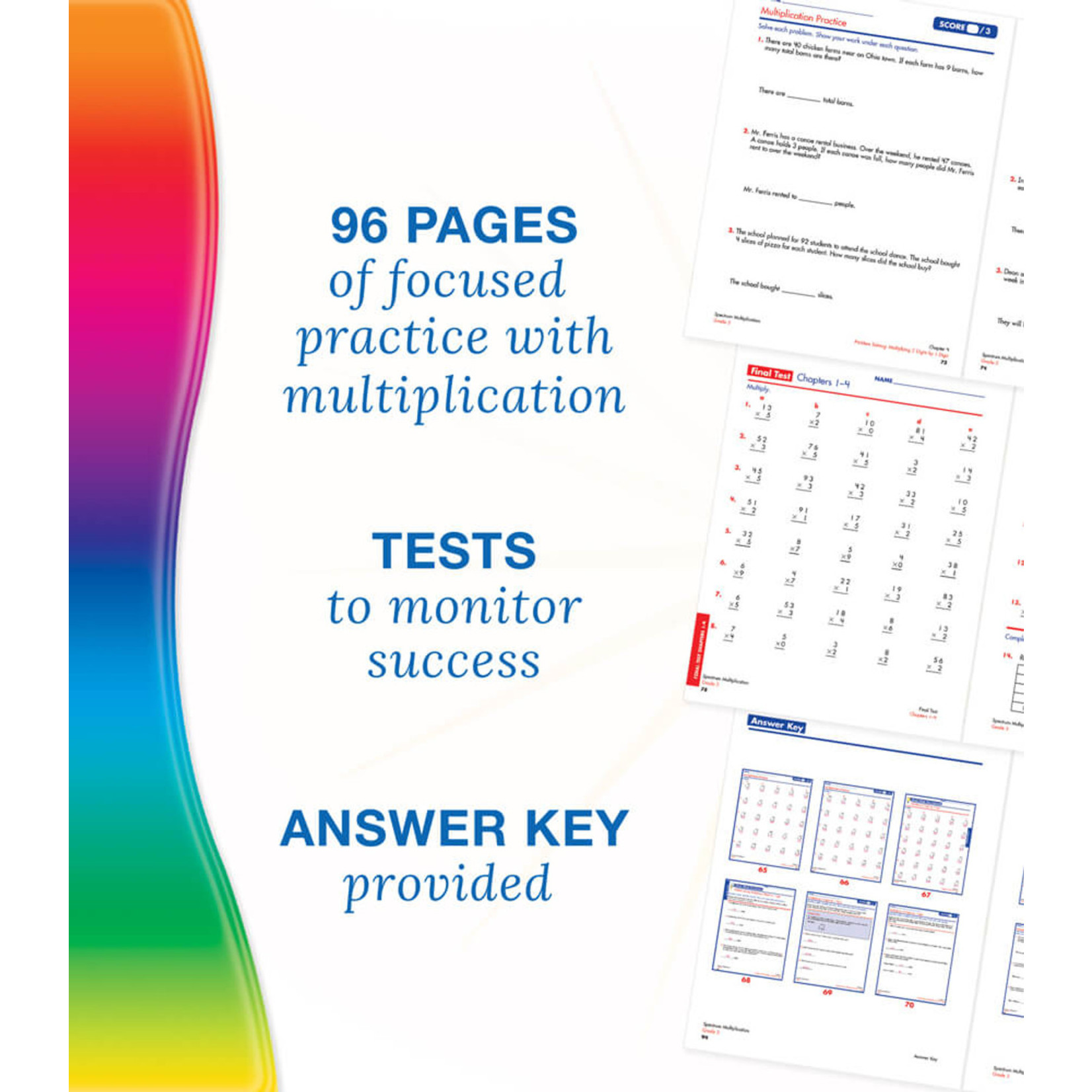 CARSON DELLOSA PUBLISHING CO Spectrum Multiplication Workbook Grade 3