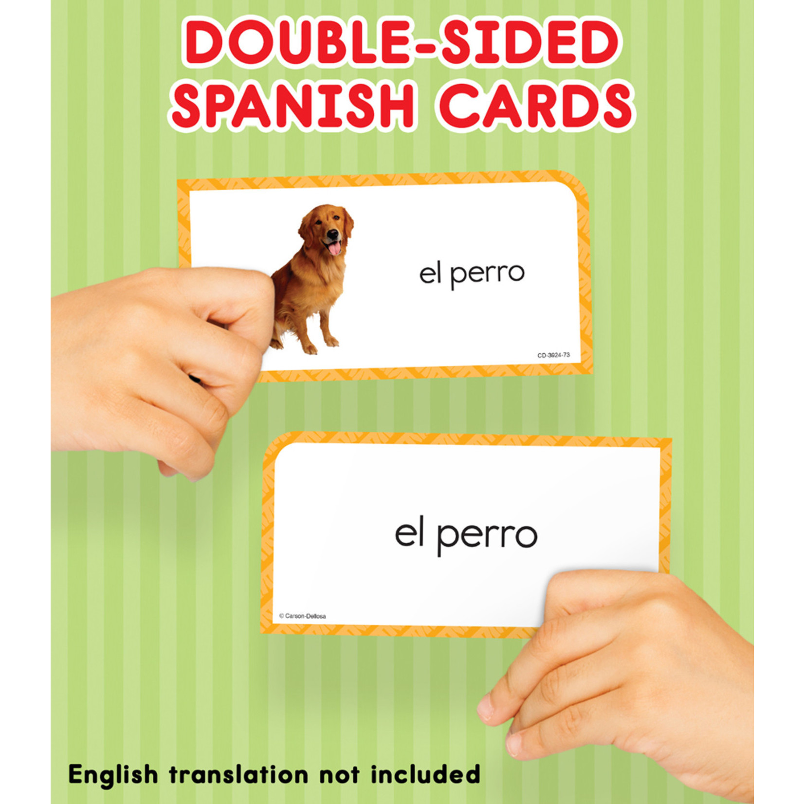 CARSON DELLOSA PUBLISHING CO Everyday Words in Spanish: Photographic Flash Cards Grade PK-8