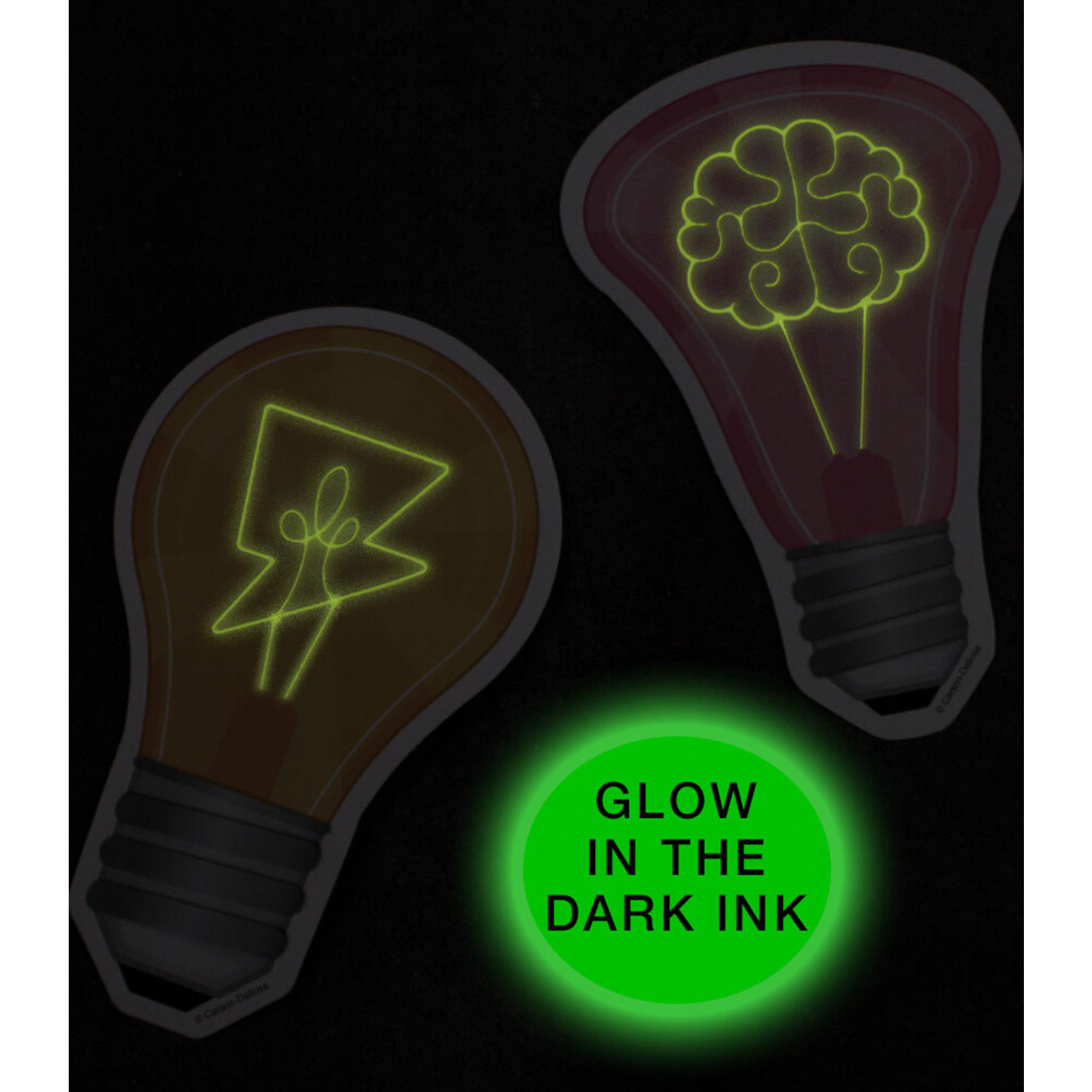 CARSON DELLOSA PUBLISHING CO Glow in the Dark Light Bulbs Cut-Outs
