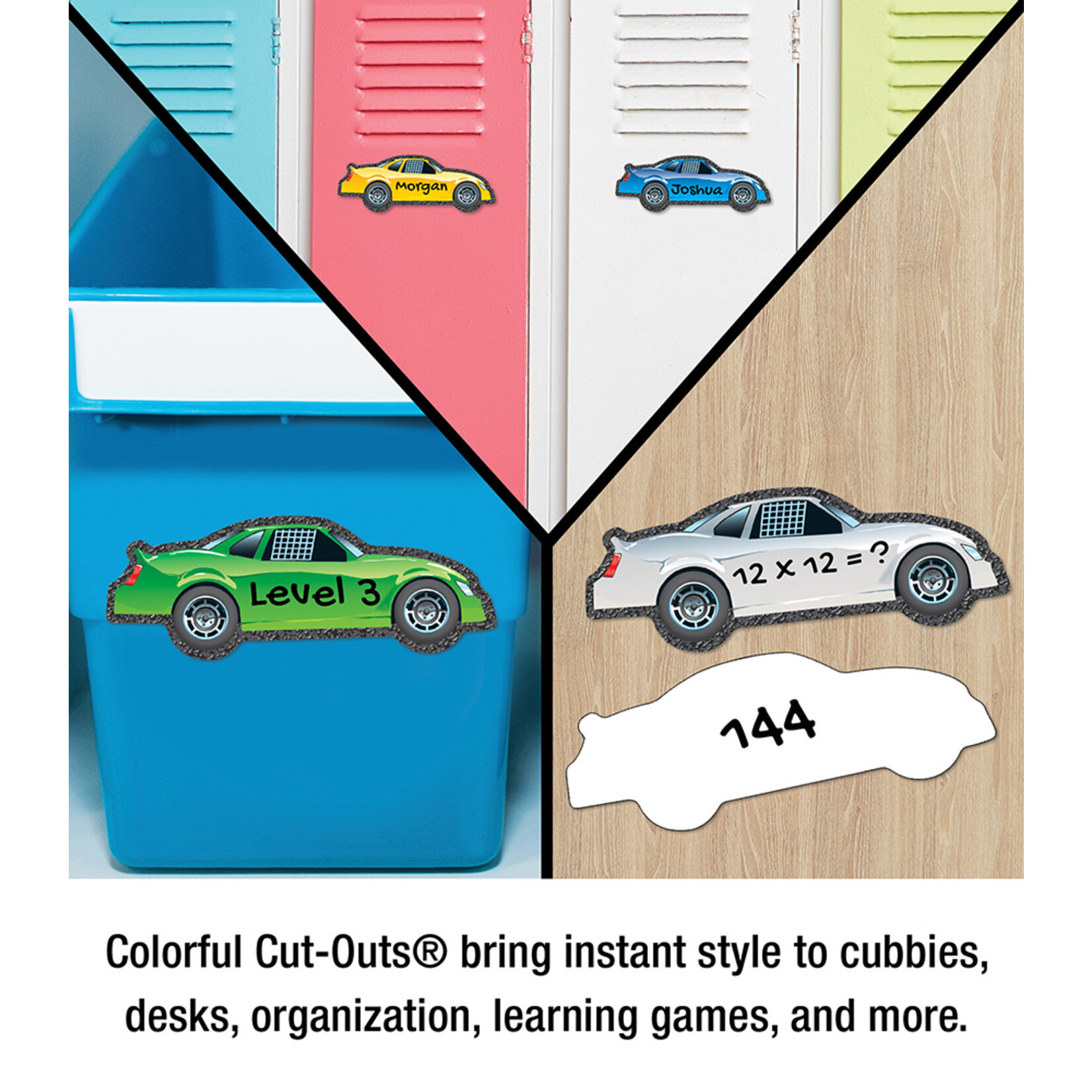 CARSON DELLOSA PUBLISHING CO Race Cars Cut-Outs