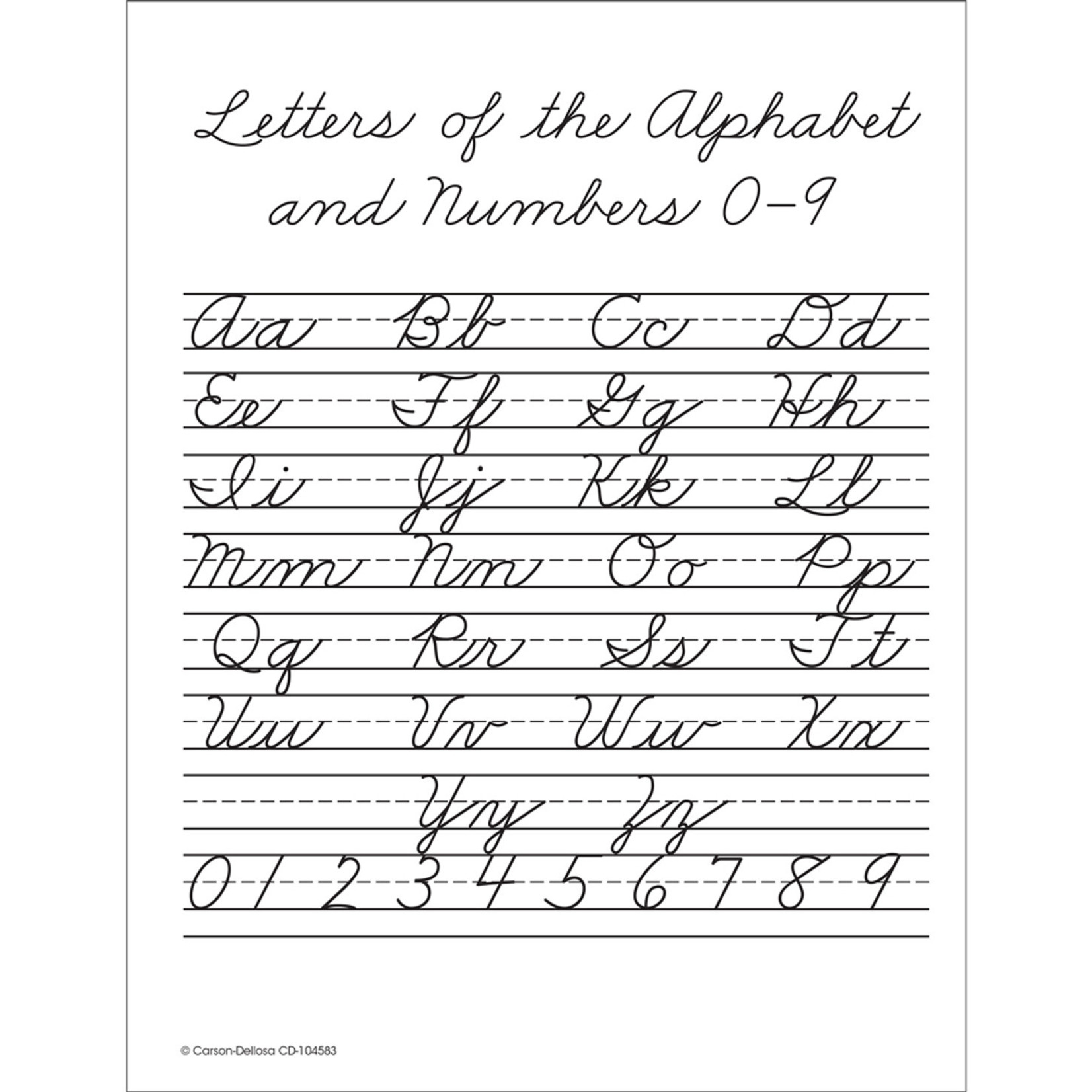 CARSON DELLOSA PUBLISHING CO Beginning Traditional Cursive Workbook Grade 1-3