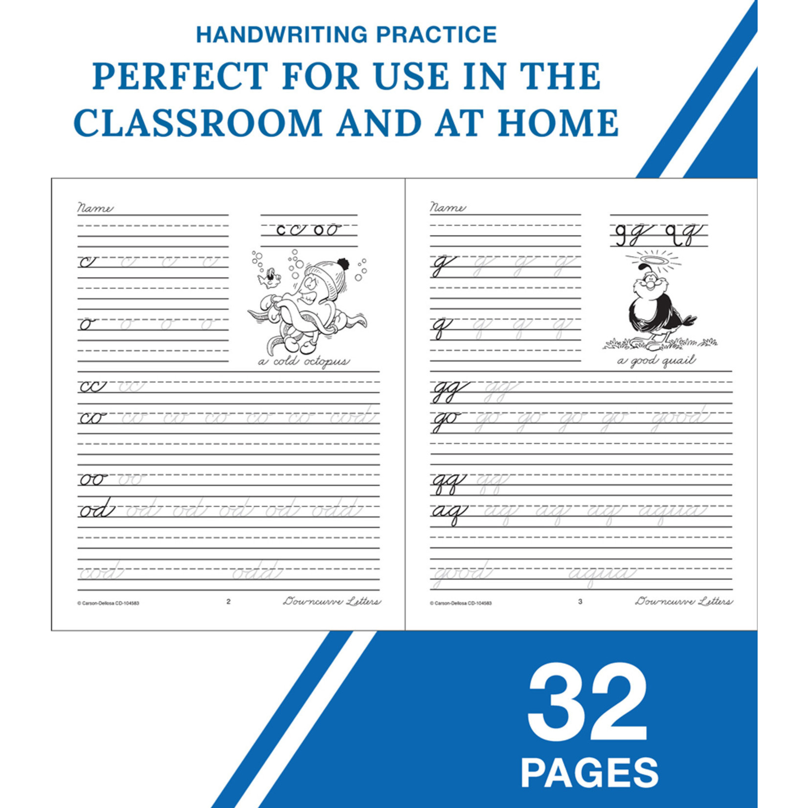 CARSON DELLOSA PUBLISHING CO Beginning Traditional Cursive Workbook Grade 1-3