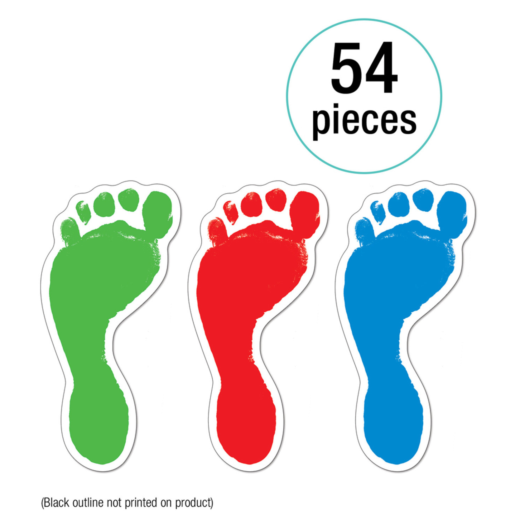 CARSON DELLOSA PUBLISHING CO Footprints Cut-Outs