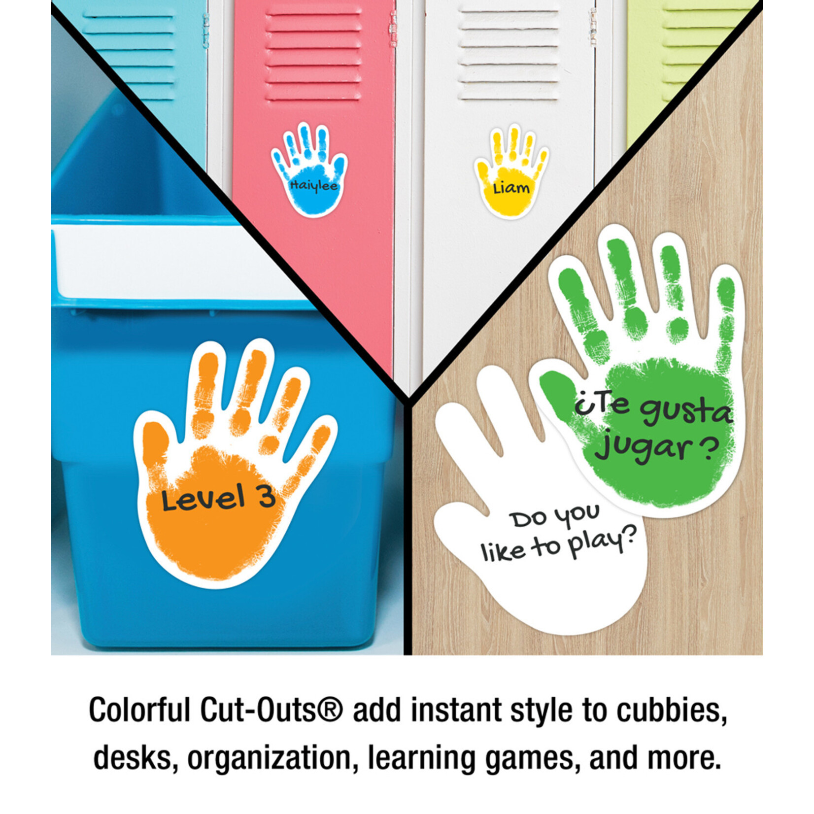 CARSON DELLOSA PUBLISHING CO Handprints Cut-Outs