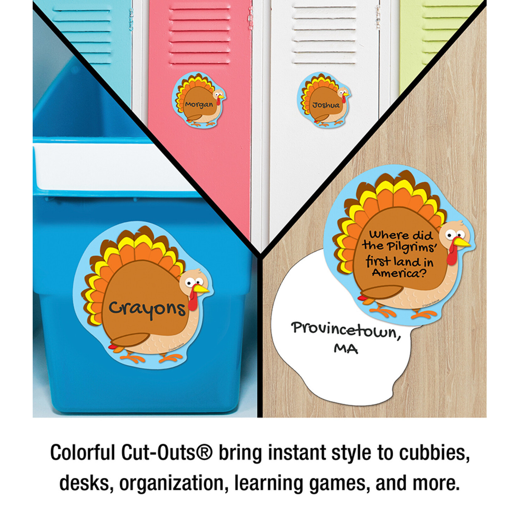 CARSON DELLOSA PUBLISHING CO Turkey Cut-Outs
