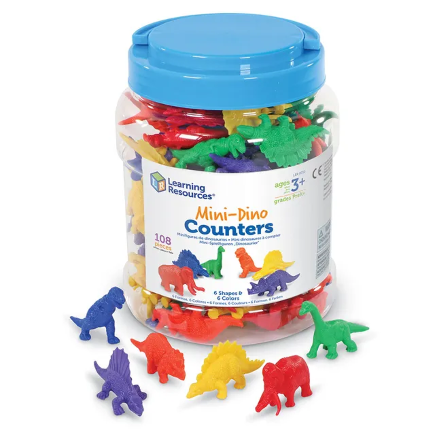 LEARNING RESOURCES INC Mini Dino Counters (Set of 108)