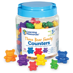 LEARNING RESOURCES INC Three Bear Family Counters (Set of 96)