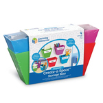 LEARNING RESOURCES INC Magnetic Create-a-Space Storage Boxes (Set of 4)
