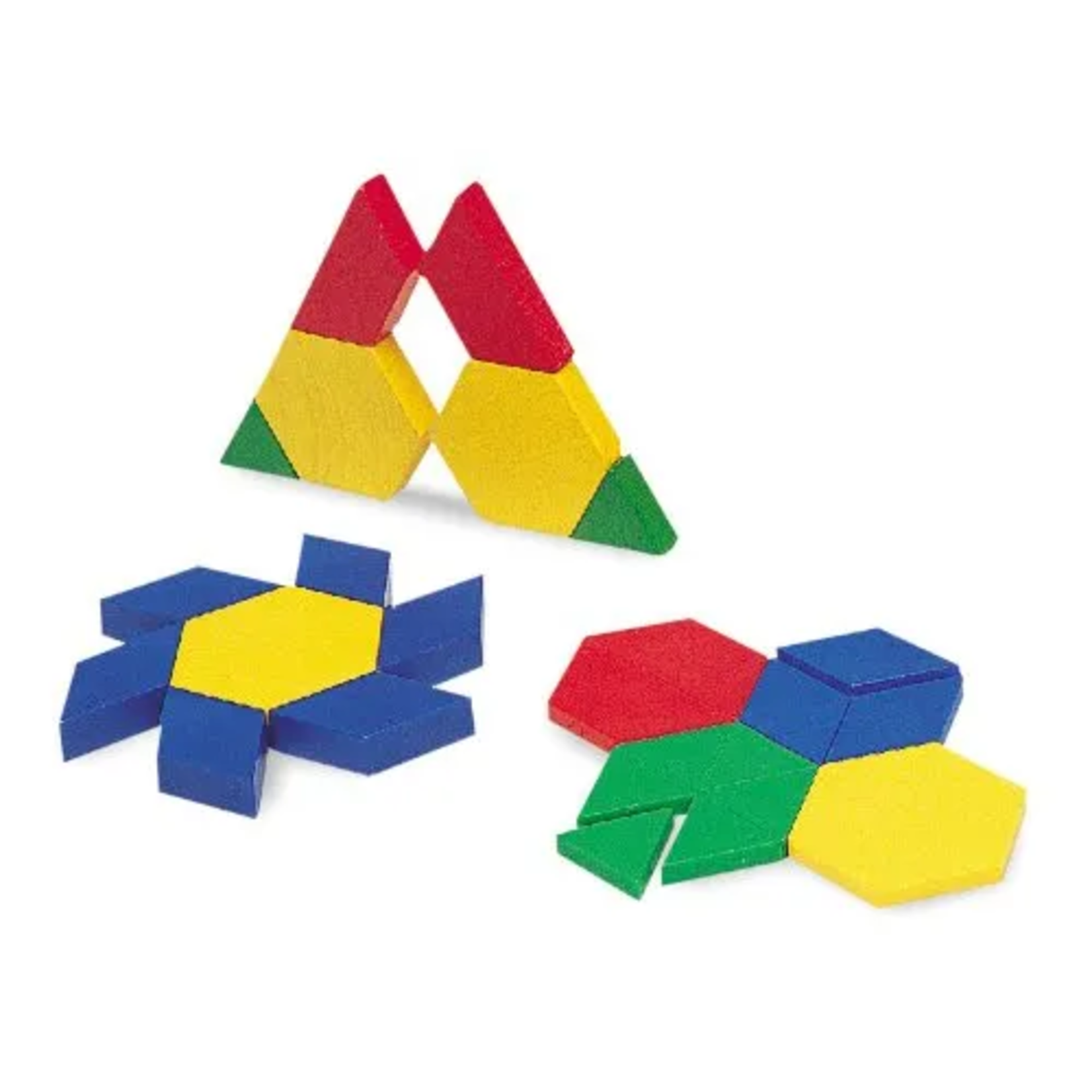 LEARNING RESOURCES INC Plastic Pattern Blocks, 0.5 cm (Set of 100)