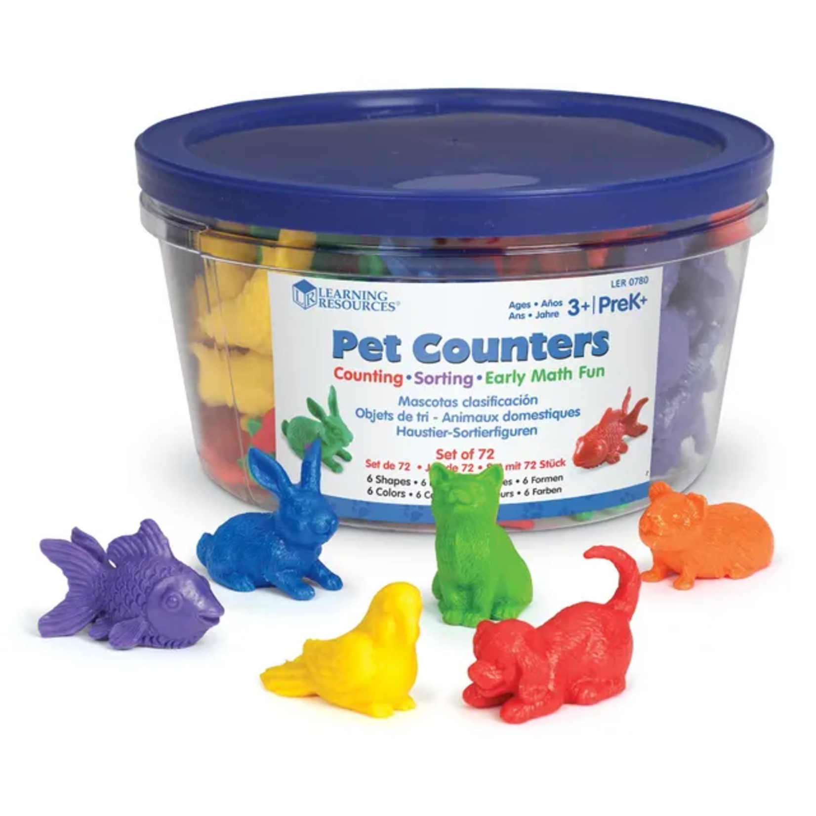 LEARNING RESOURCES INC Pet Counters (Set of 72)