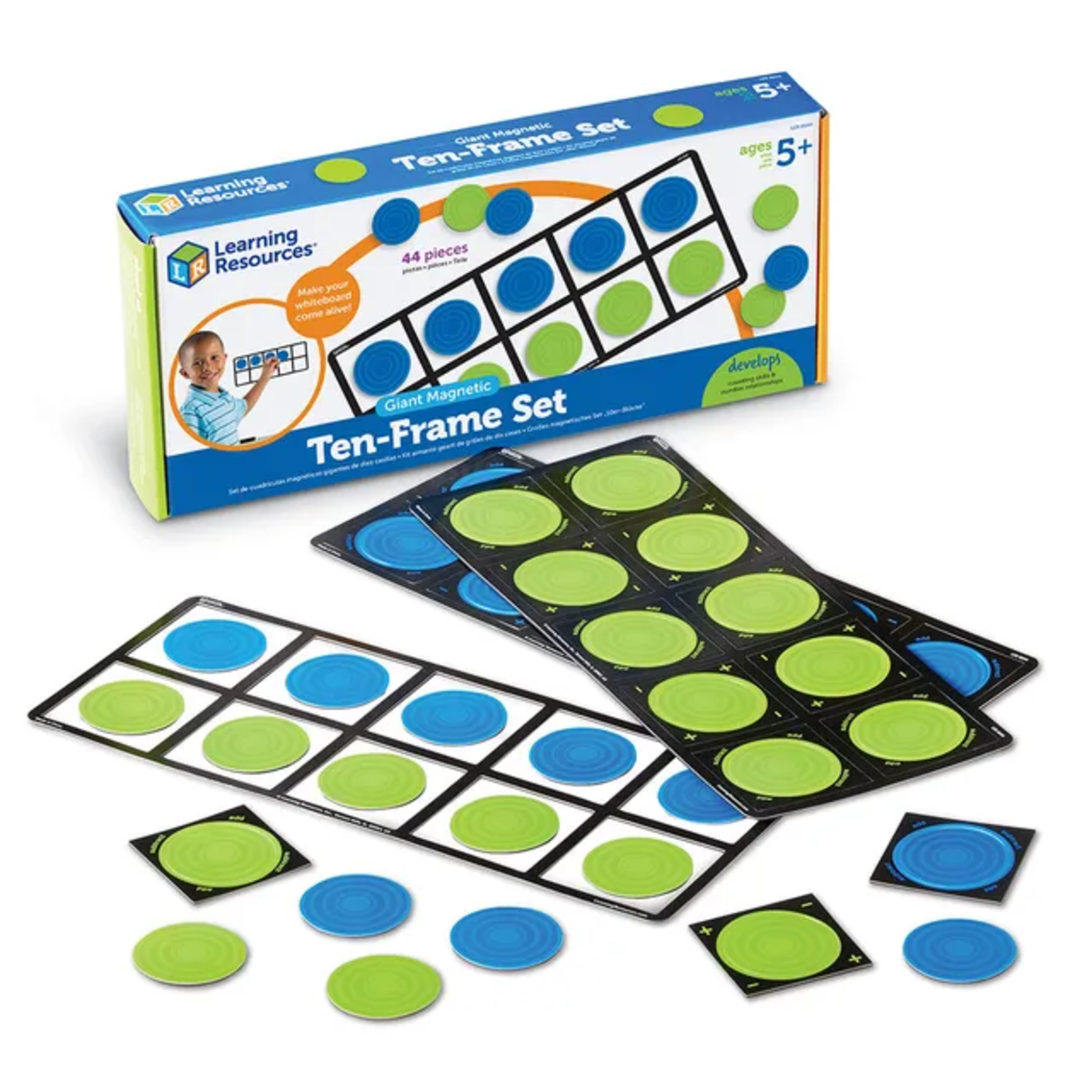 LEARNING RESOURCES INC Giant Magnetic Ten-Frame Set