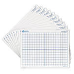 LEARNING RESOURCES INC Double Sided X-Y Axis Dry Erase Mats 9"x 11" (Set of 10)