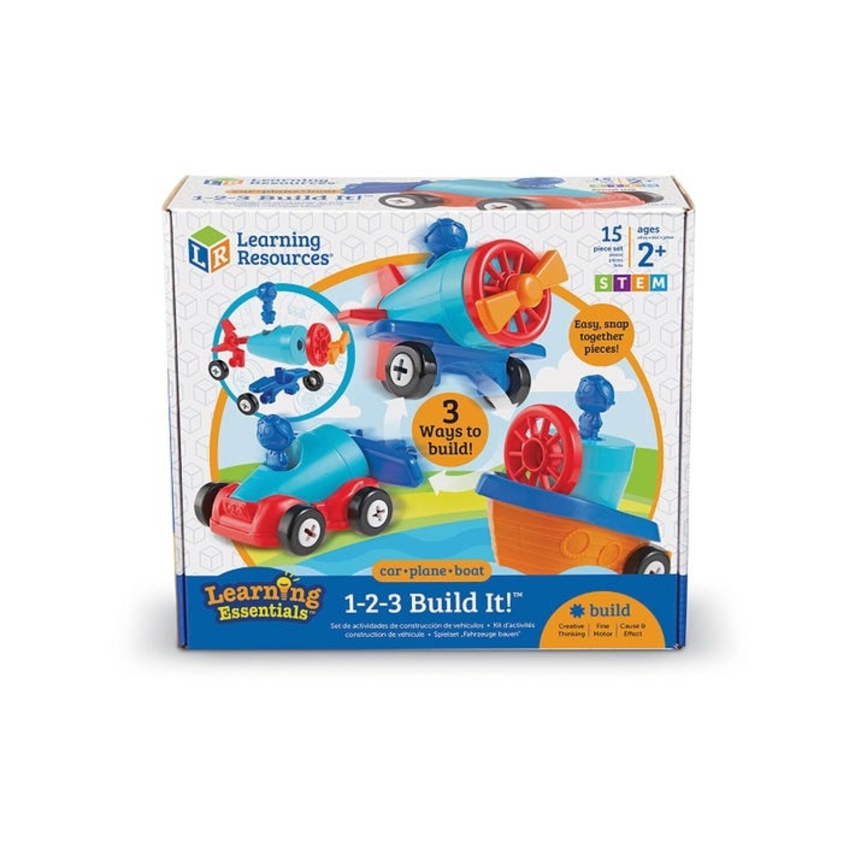 LEARNING RESOURCES INC 1-2-3 Build It!™ Car-Plane-Boat