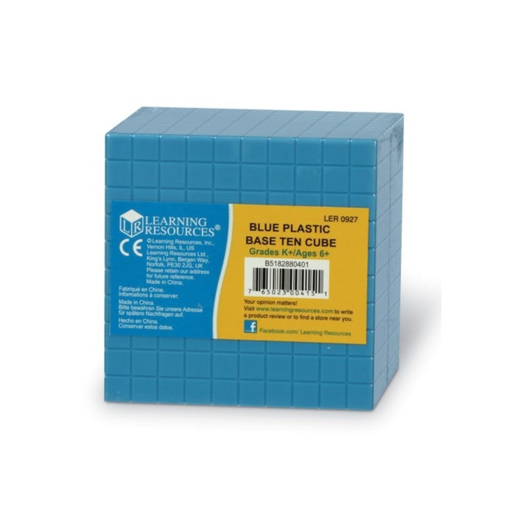LEARNING RESOURCES INC Plastic Base Ten Cube