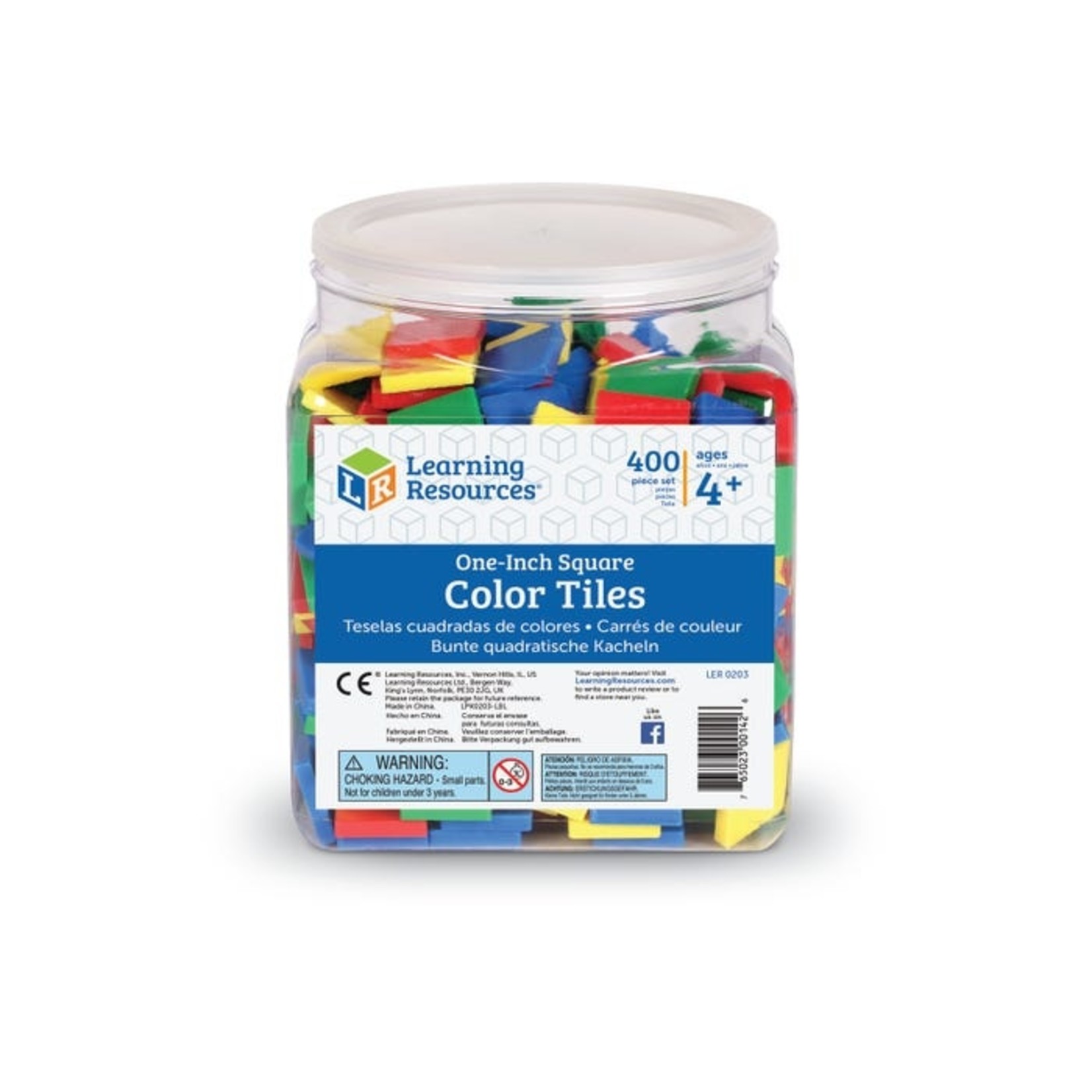 LEARNING RESOURCES INC Square Color Tiles, Set of 400