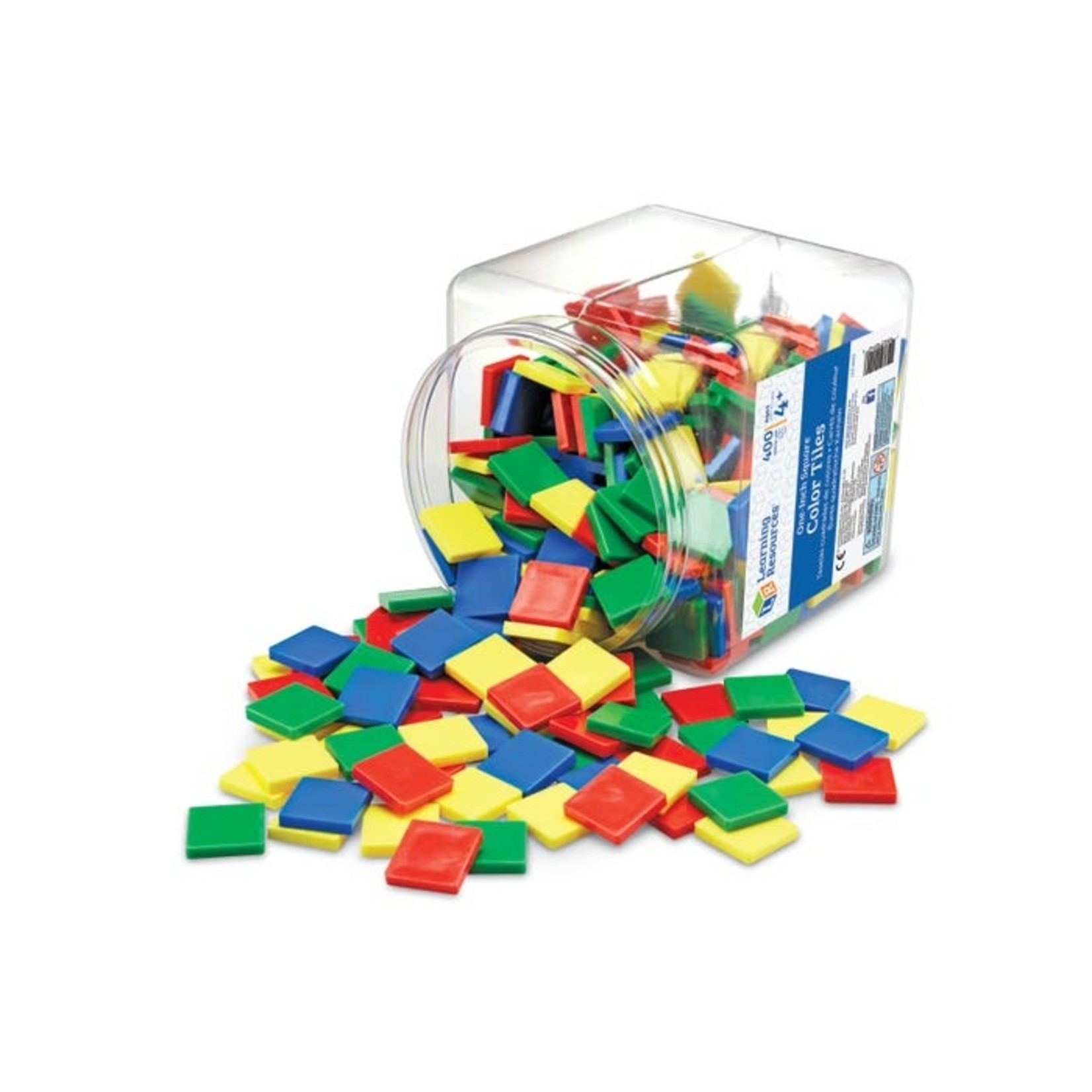 LEARNING RESOURCES INC Square Color Tiles, Set of 400