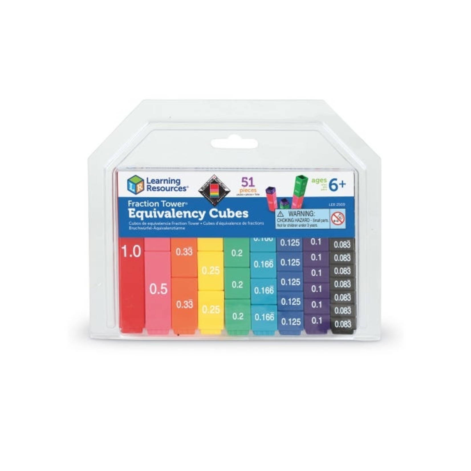 LEARNING RESOURCES INC Fraction Tower® Equivalency Cubes