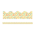 CARSON DELLOSA PUBLISHING CO Yellow Brick Scalloped Borders