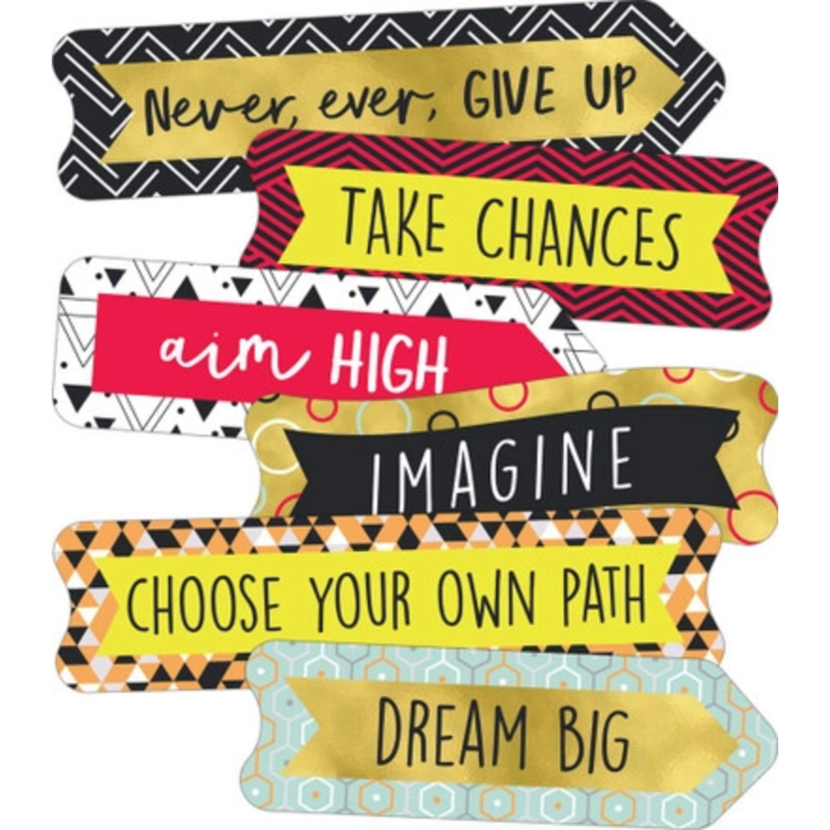 CARSON DELLOSA PUBLISHING CO Aim High Banners Mini Cut-Outs