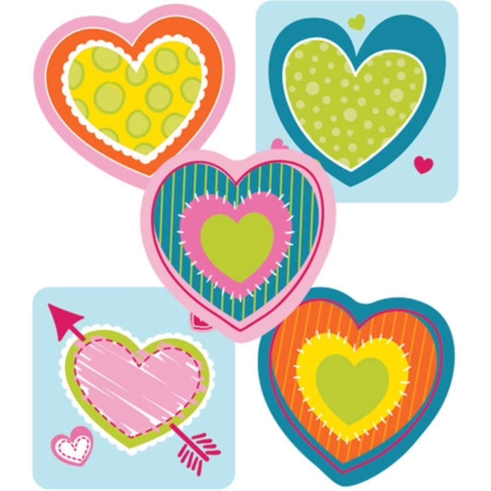 CARSON DELLOSA PUBLISHING CO Hearts Mini Cut-Outs