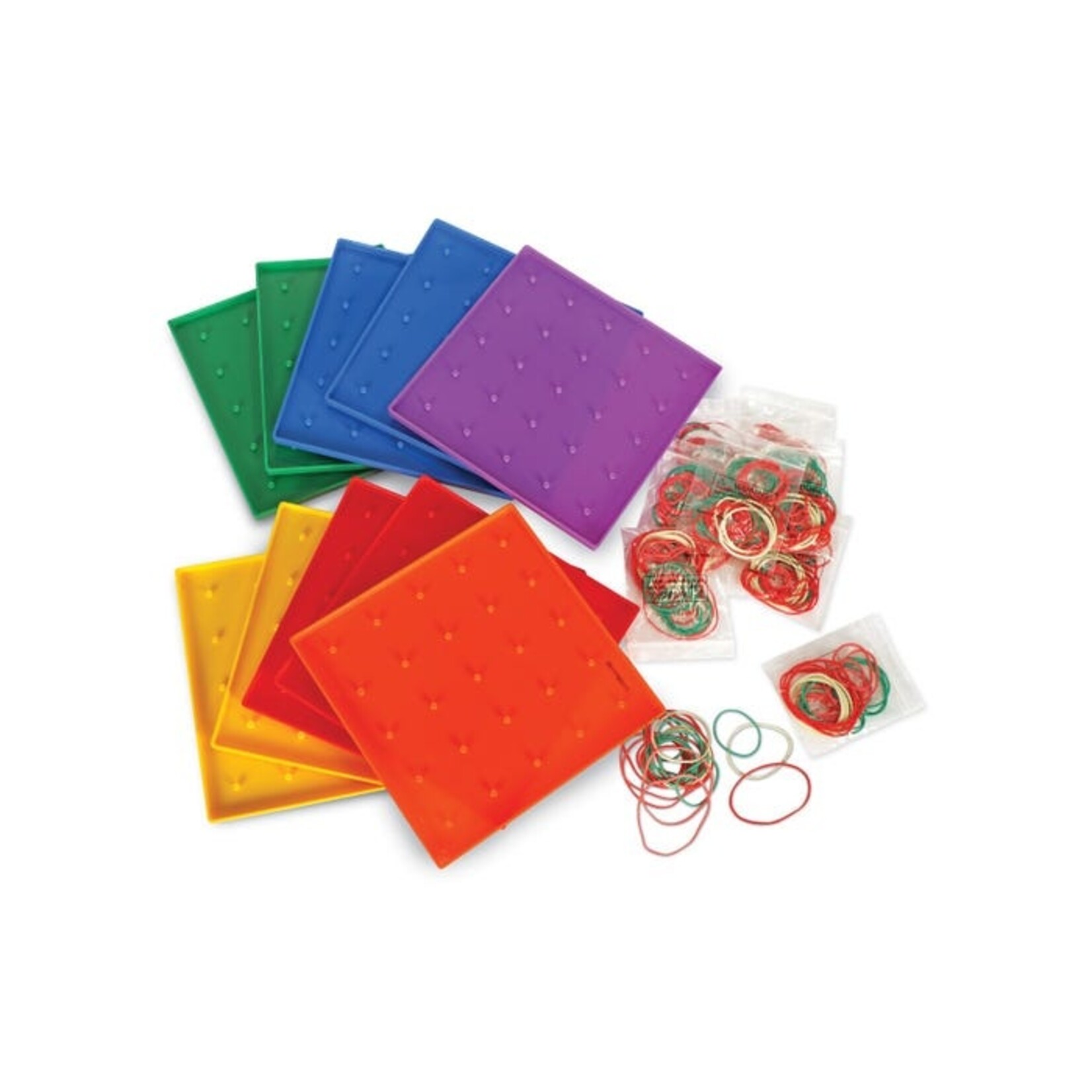 LEARNING RESOURCES INC Classpack Geoboards, 7 Inches, Set of 10