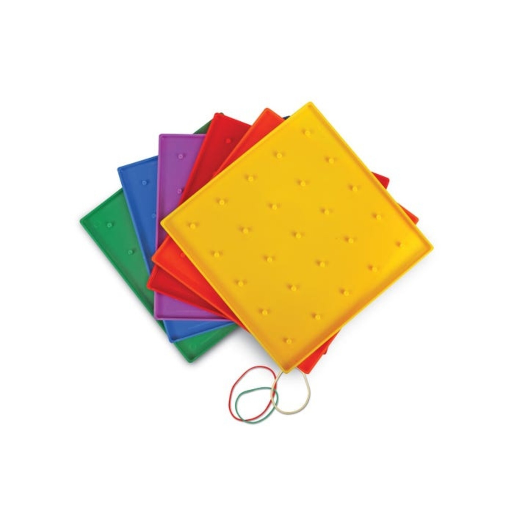 LEARNING RESOURCES INC Classpack Geoboards, 7 Inches, Set of 10