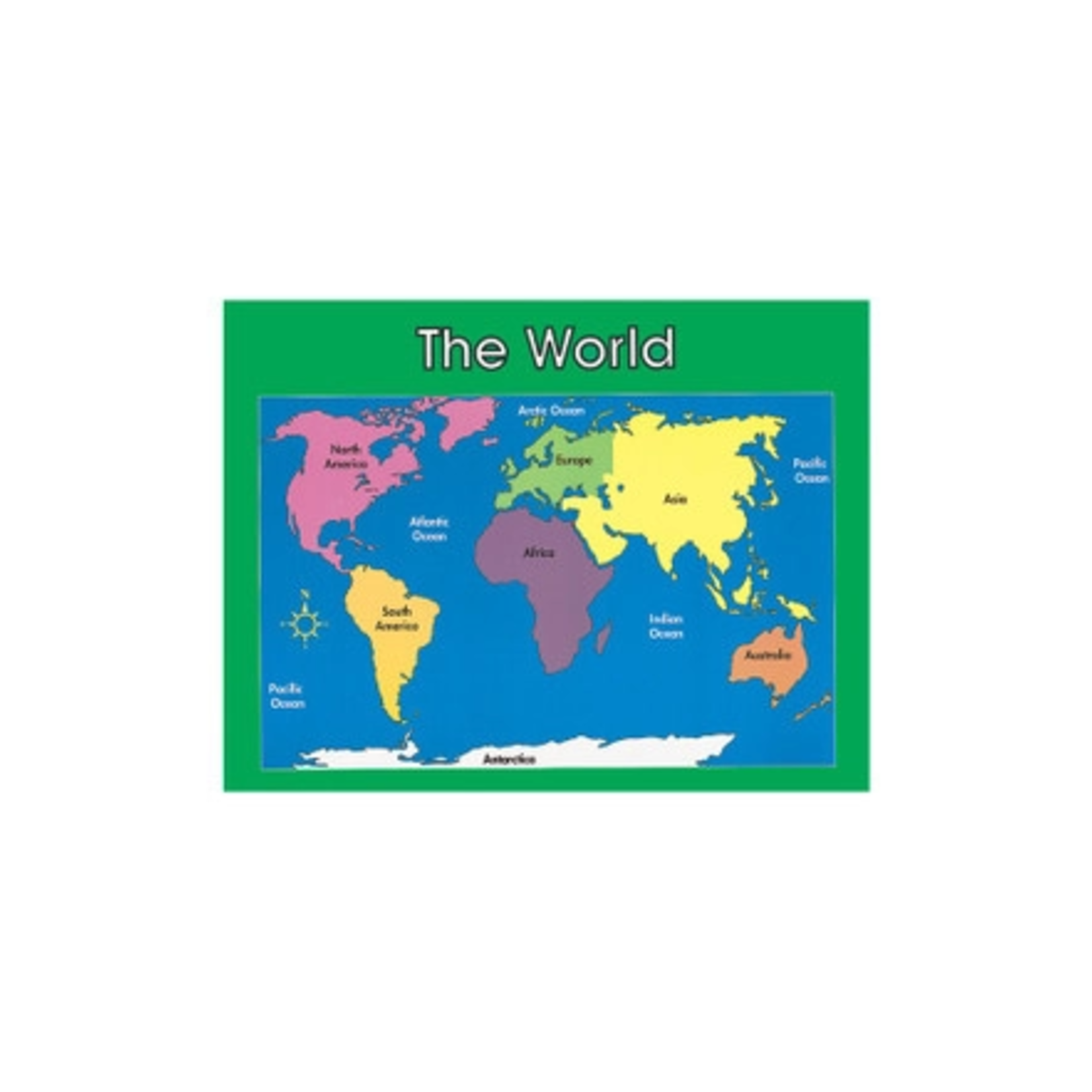 CARSON DELLOSA PUBLISHING CO World Map Chart