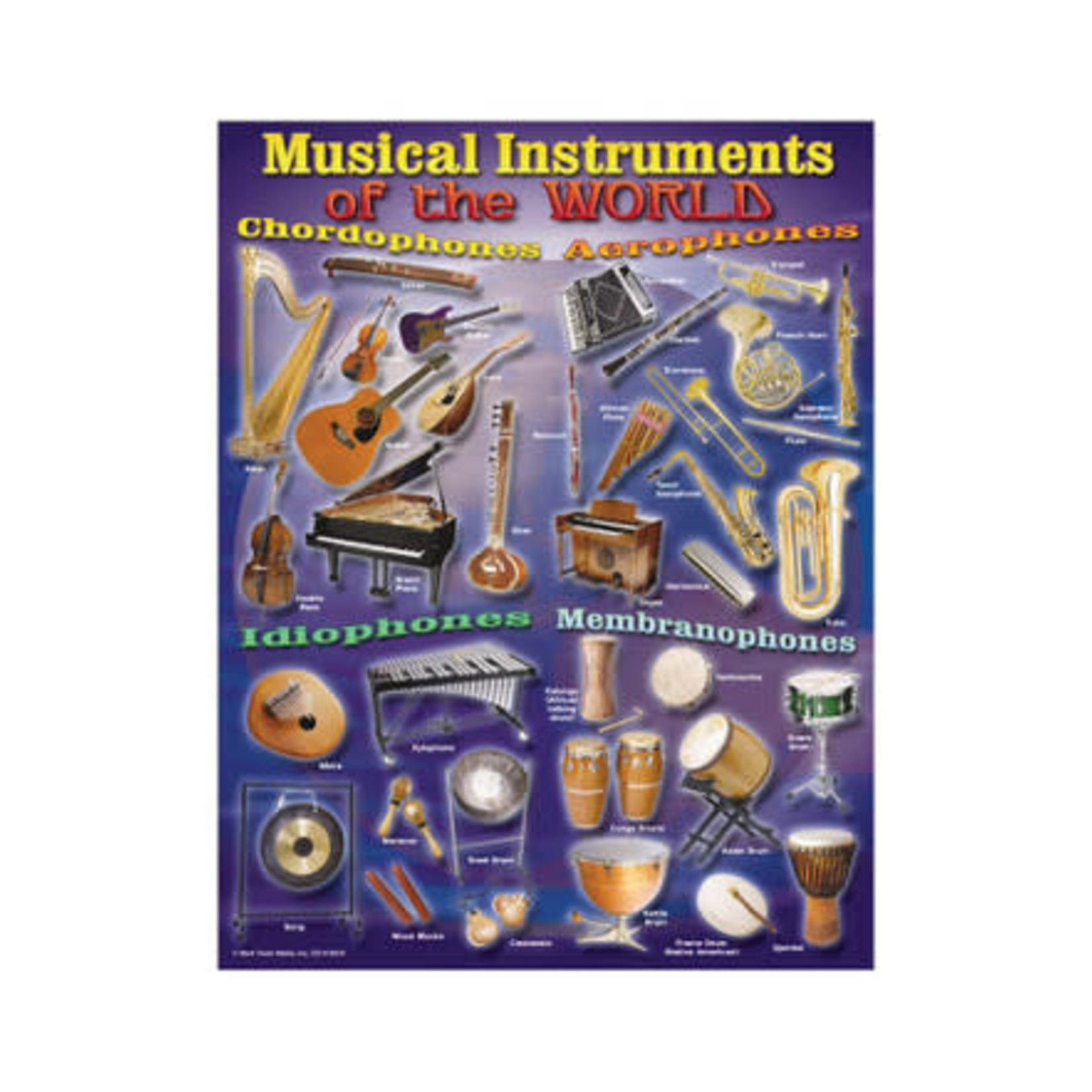 CARSON DELLOSA PUBLISHING CO Musical Instruments of the World Chart Grade 4-8