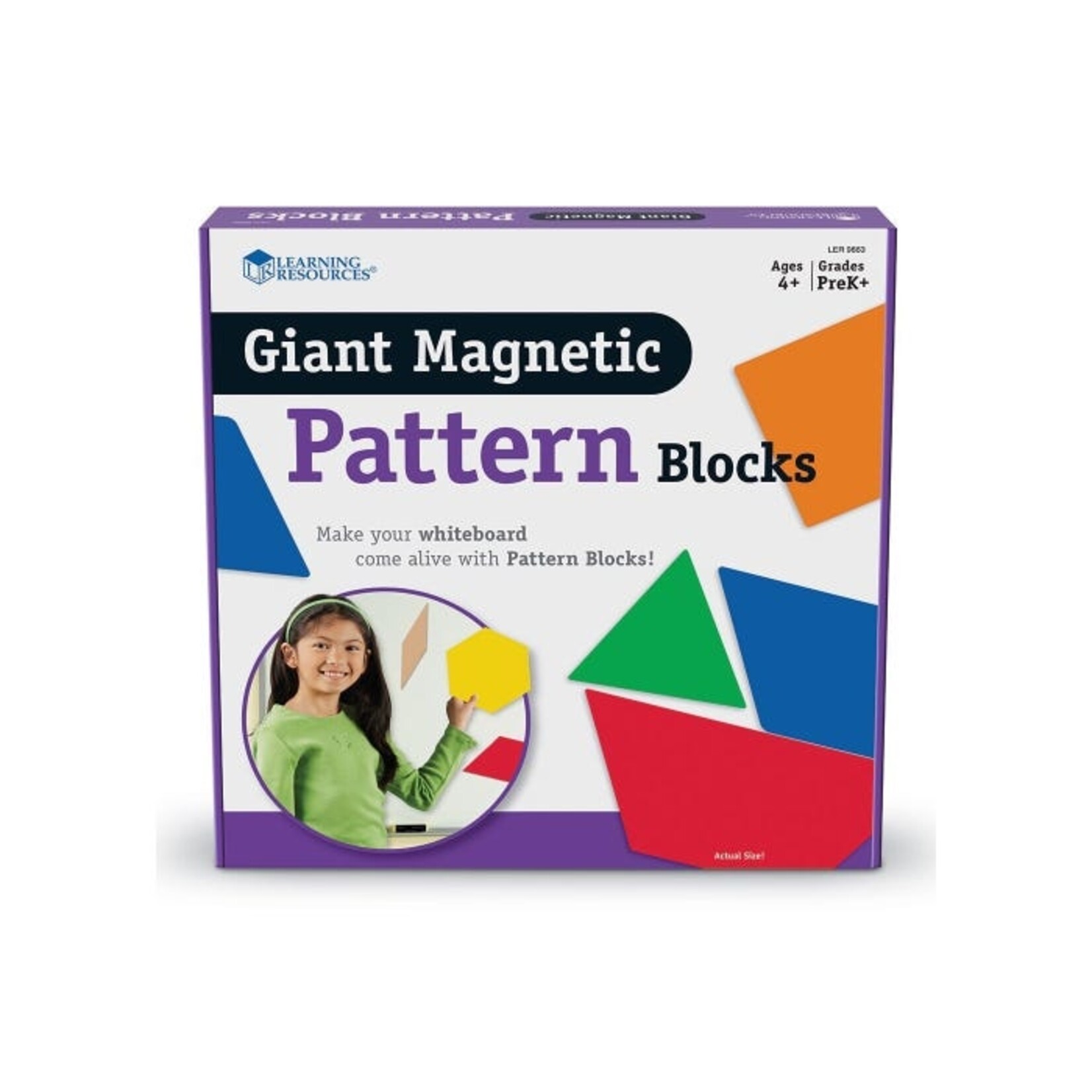 LEARNING RESOURCES INC Giant Magnetic Pattern Blocks