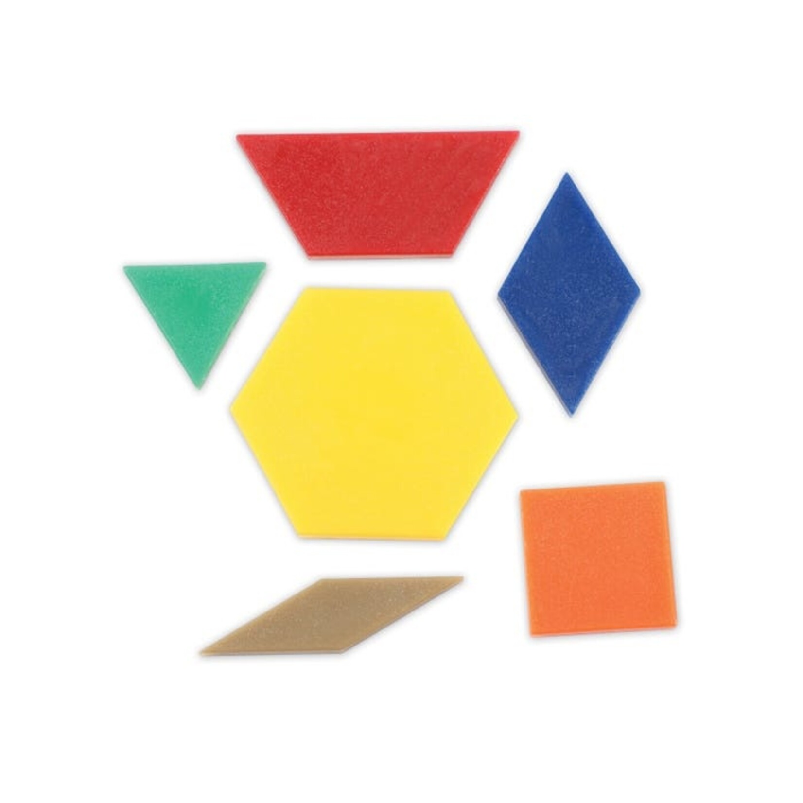 LEARNING RESOURCES INC Plastic Pattern Blocks, 0.5 cm (Set of 250)
