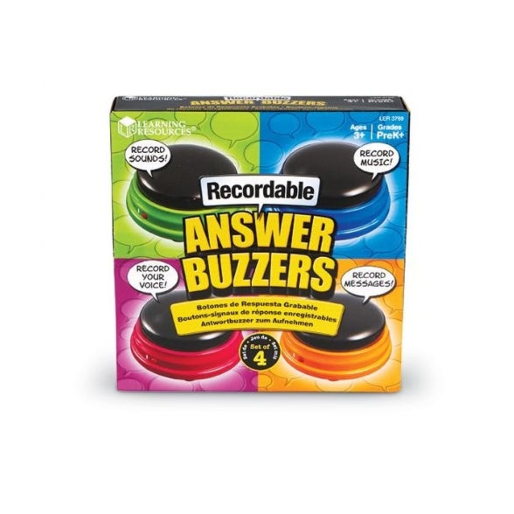 LEARNING RESOURCES INC Recordable Answer Buzzers (Set of 4)